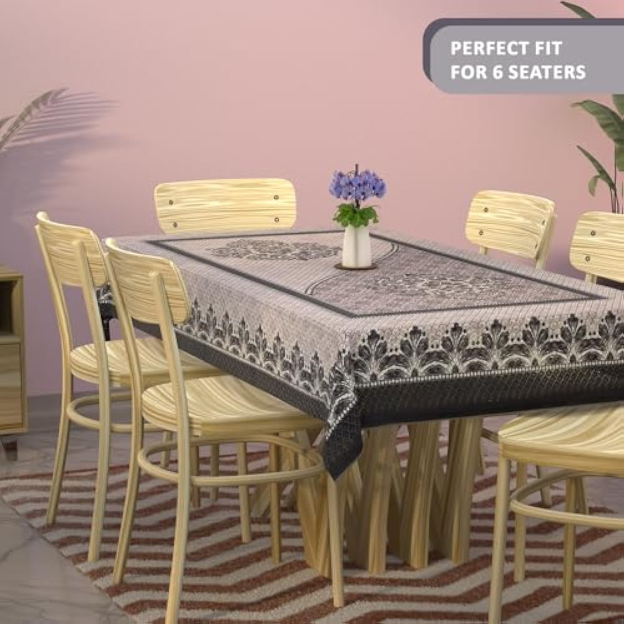 Durable Dining Table Cover, Aesthetic Festive Design