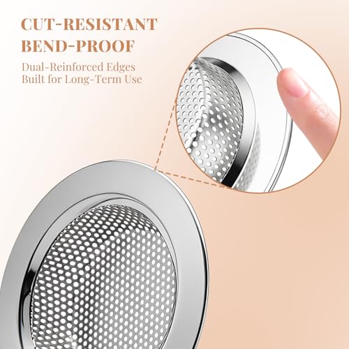 3 Piezas Colador para Fregadero de Cocina Acero Inoxidable miniatura 4