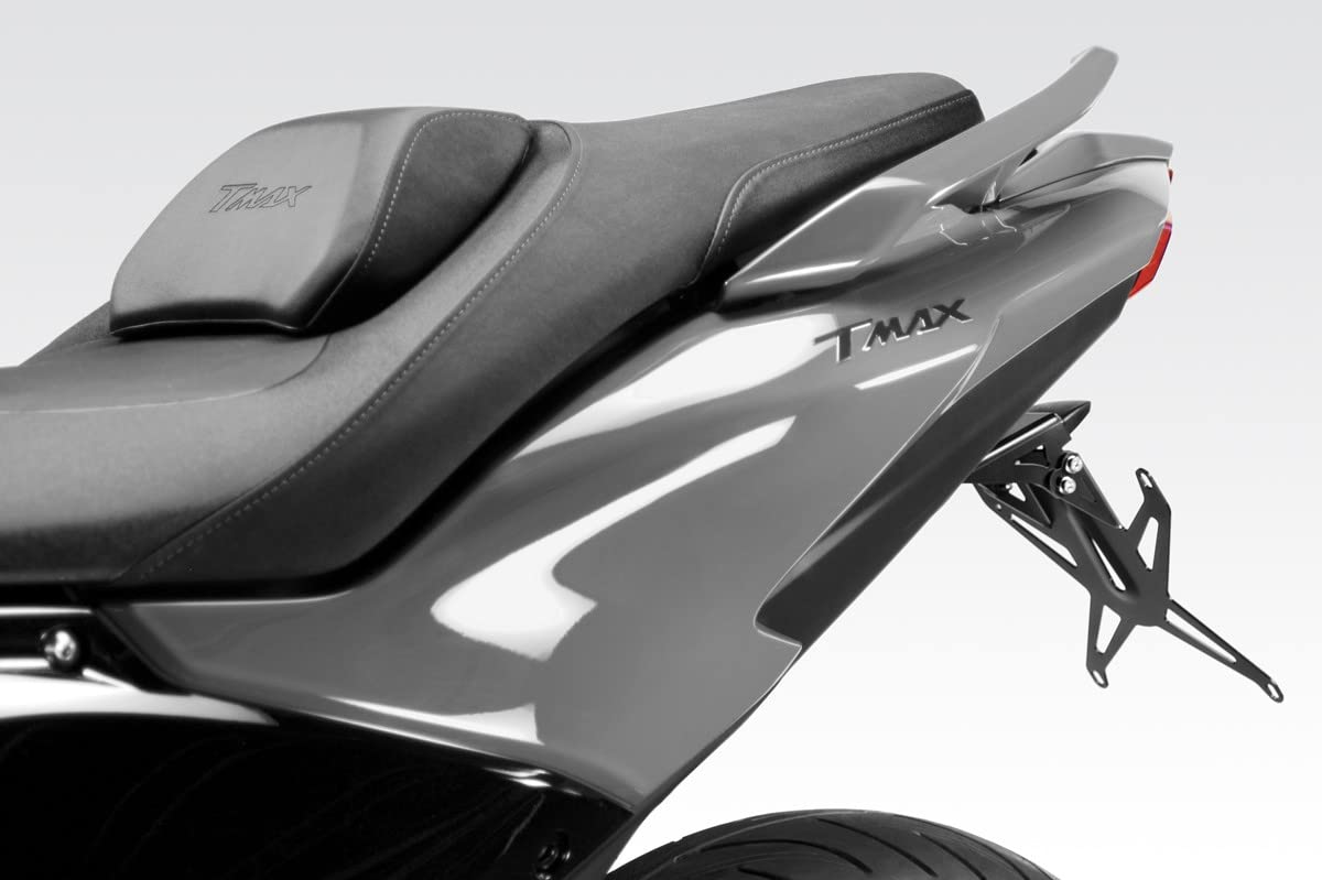 TMAX 2025 - TMAX 560 2022/24 - Kit Targa Internazionale (R-0967X) - Portatarga Inclinazione Regolabile - Luce LED e Minuteria Inclusi - Accessori De Pretto Moto (DPM Race) - 100% Made in Italy