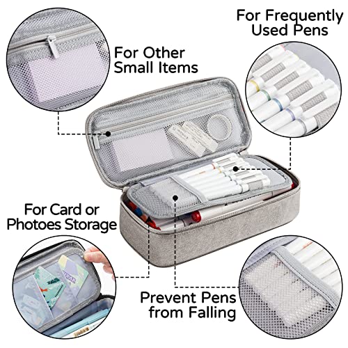 Wemate HKBD001-QH Large Pencil Case Aesthetic,Big Capacity Canvas Pencil Pouch thumb #3