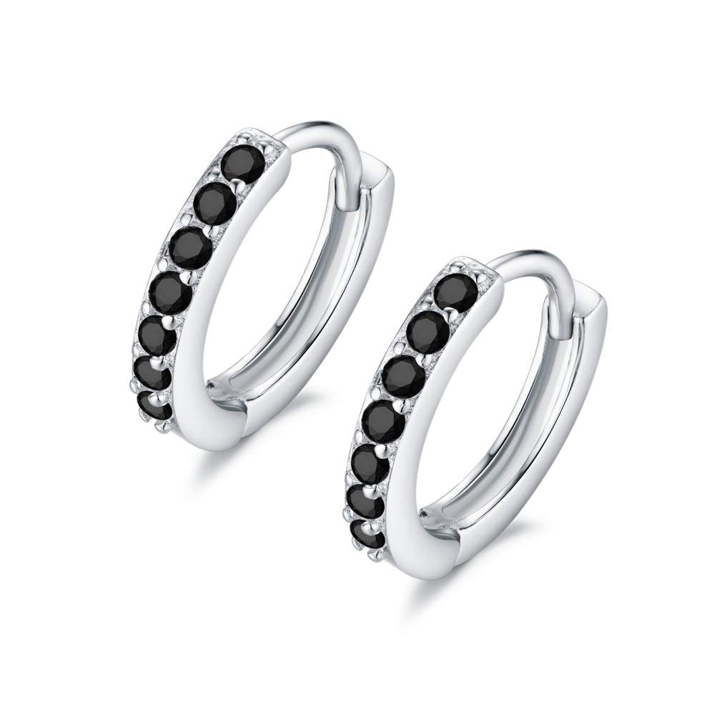 Cina Stelring Argento Cubic Zirconia Pave Disc 9mm Piccolo Cerchio Orecchino Produttore e fornitore |Eshine