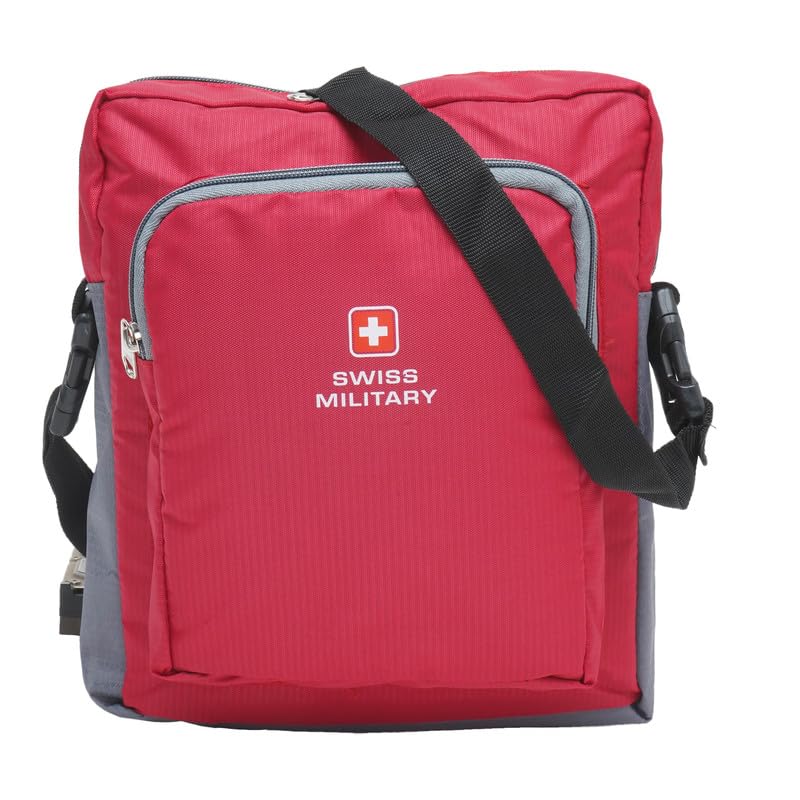 SWISS MILITARY Stardust Sling Bag for Men & Women, Crossbody, 4L Travel Pouch with Belt Loop, Quick Access Pocket & Adjustable Strap, Water Resistant Polyester Material, Use for Daily Travel