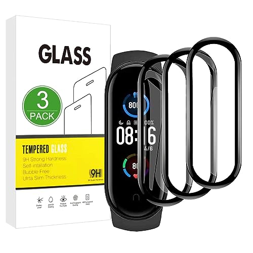 X-Dision [3 Pezzi Pellicola Protettiva Compatibile con Xiaomi Mi Band 6/Band 6 NFC,[Resistente ai Graffi][3D Curved Full Cover] Pellicola Protettiva per Xiaomi Mi Band 6/Band 6 NFC