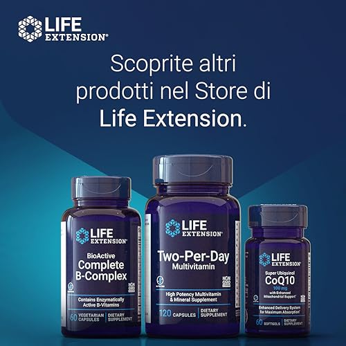 Life Extension, Super Ubiquinol, Enhanced Mitochondrial Support, 50 Mg, Kaneka-Ubiquinolo, 100 Capsule Molli, Testato In Laboratorio, Senza Glutine, Senza Soia, Non Ogm - 5
