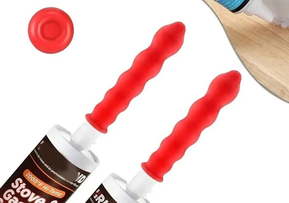 20 tapas rojas para sellar tubo de pegamento miniatura 7