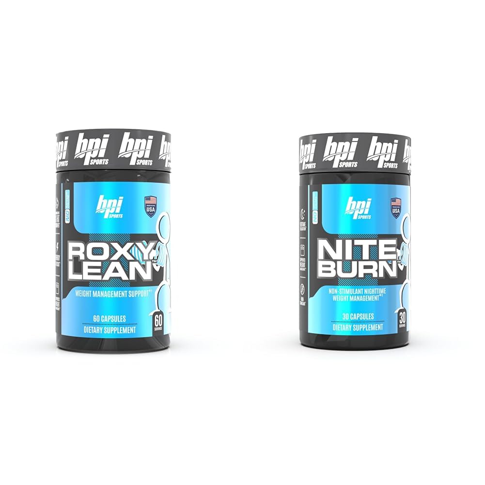 RoxyLean Extreme Fat Burner & Nite Burn Nighttime Fat Burner & Sleep Support, 60Count & 30 Servings