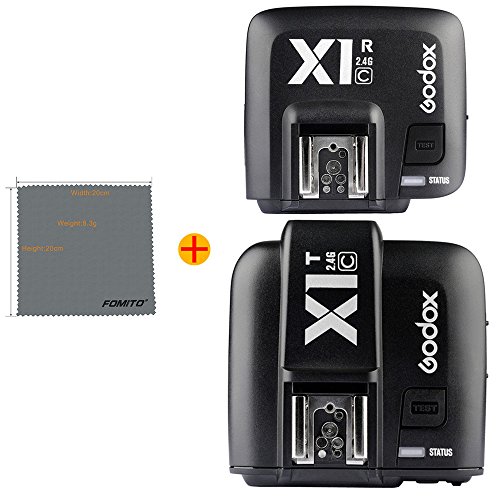 Best Cyber Deals 🔥 Fomito GODOX X1C TTL Flash Trigger 1/8000s HSS 32 Channels 2.4G Wireless LCD Strobe Trigger Transmitter and Receiver Camera Shutter Release for Canon Godox TT685C TT600