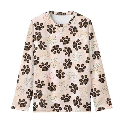Image of Girls Basic Tee Shirts Outdoor Long Sleeve Shirt Winter Clothes Size 3-16 Top Fall Clothes Gift for Holiday