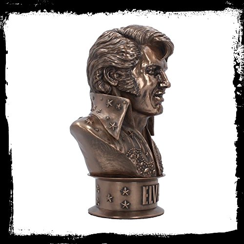 Busto Elvisly Yours de resina y bronce 33cm miniatura 6