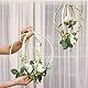 Gukasxi 6 Stück Traumfänger Ringe Set (20cm/25cm/33cm) Holz Bambus Blumenkranz Makramee Ringe Floral Hoop Set Makramee Craft Hoop Ring für Dreamcatcher, Hochzeit Kranz Decor und DIY Handwerk
