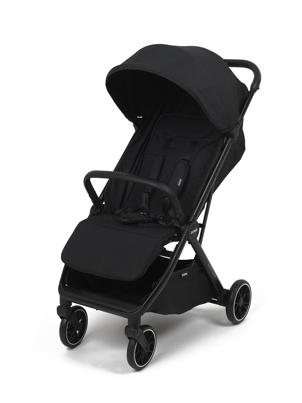 Babylo Neptune Compact Stroller from Birth up to 22kg, one-Hand fold, Midnight Black
