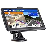 GPS Navigator for Car, Latest 2025 Map 7 inch Touch Screen Car GPS 256-16GB, Voice Turn Direction Guidance, Support Speed and Red Light Warning, Pre-Installed North America Lifetime map Free Update