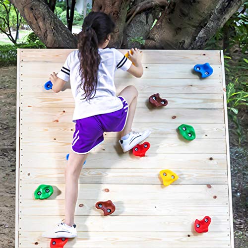 image for SEKKVY 30 Rock Wall Climbing Holds for Kids, Large Climbing Rocks for 