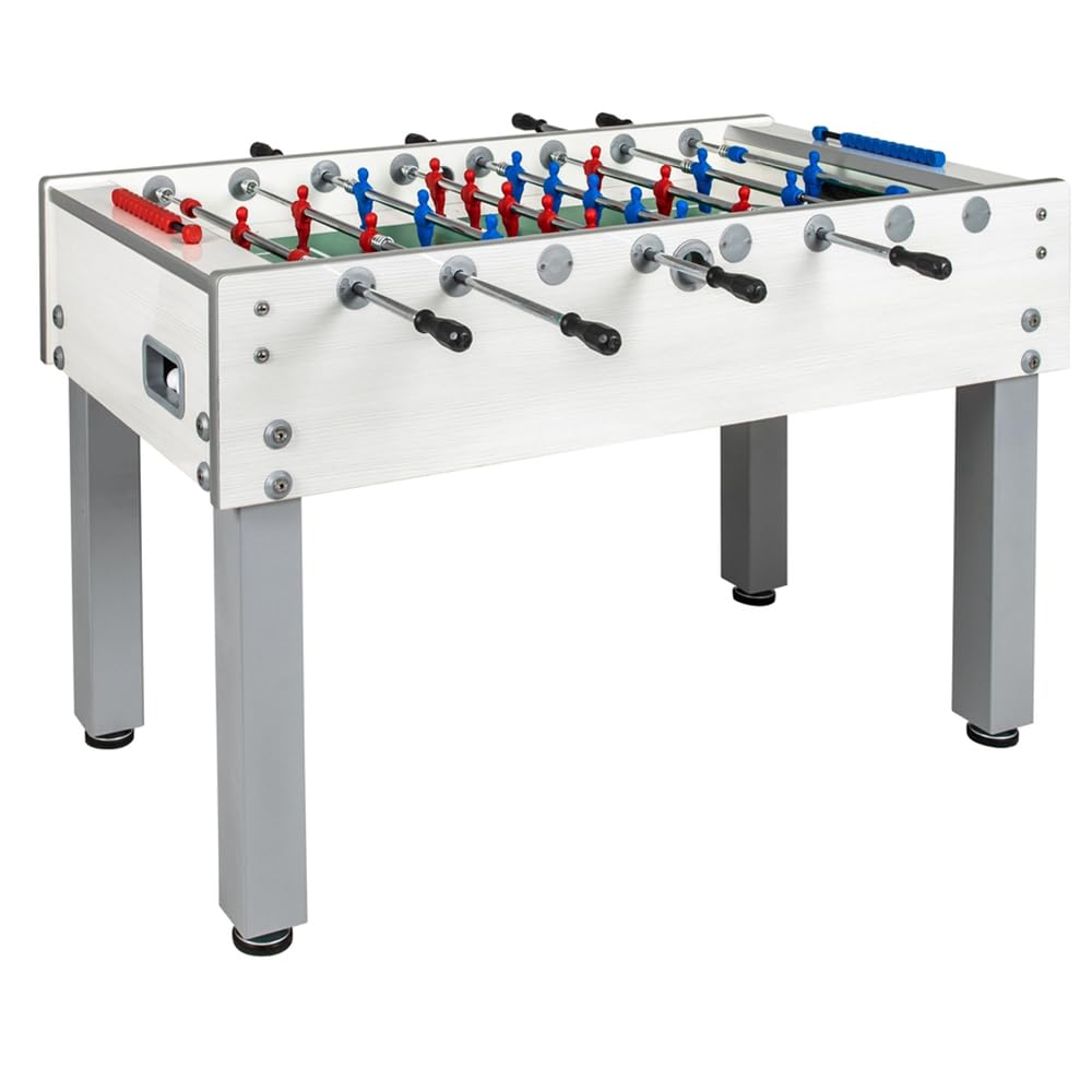 Garlando Calcio Balilla G-500 Weatherproof Bianco calciobalilla aste rientranti Art.G500WBIRCLA