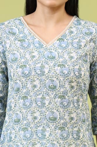 Image of W for Woman Pink Bold Geometric Printed Pure Cotton Straight Kurta