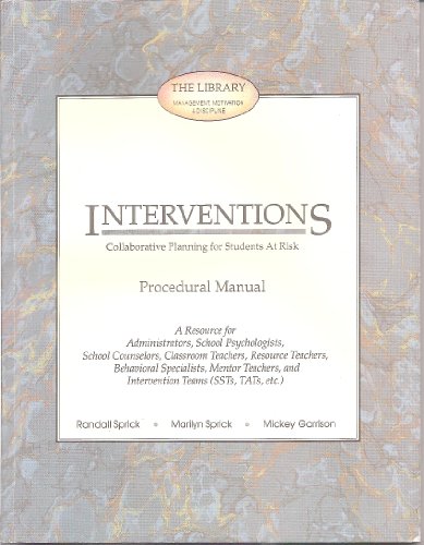 Interventions: Collaborative Planning for Stude... 157035491X Book Cover