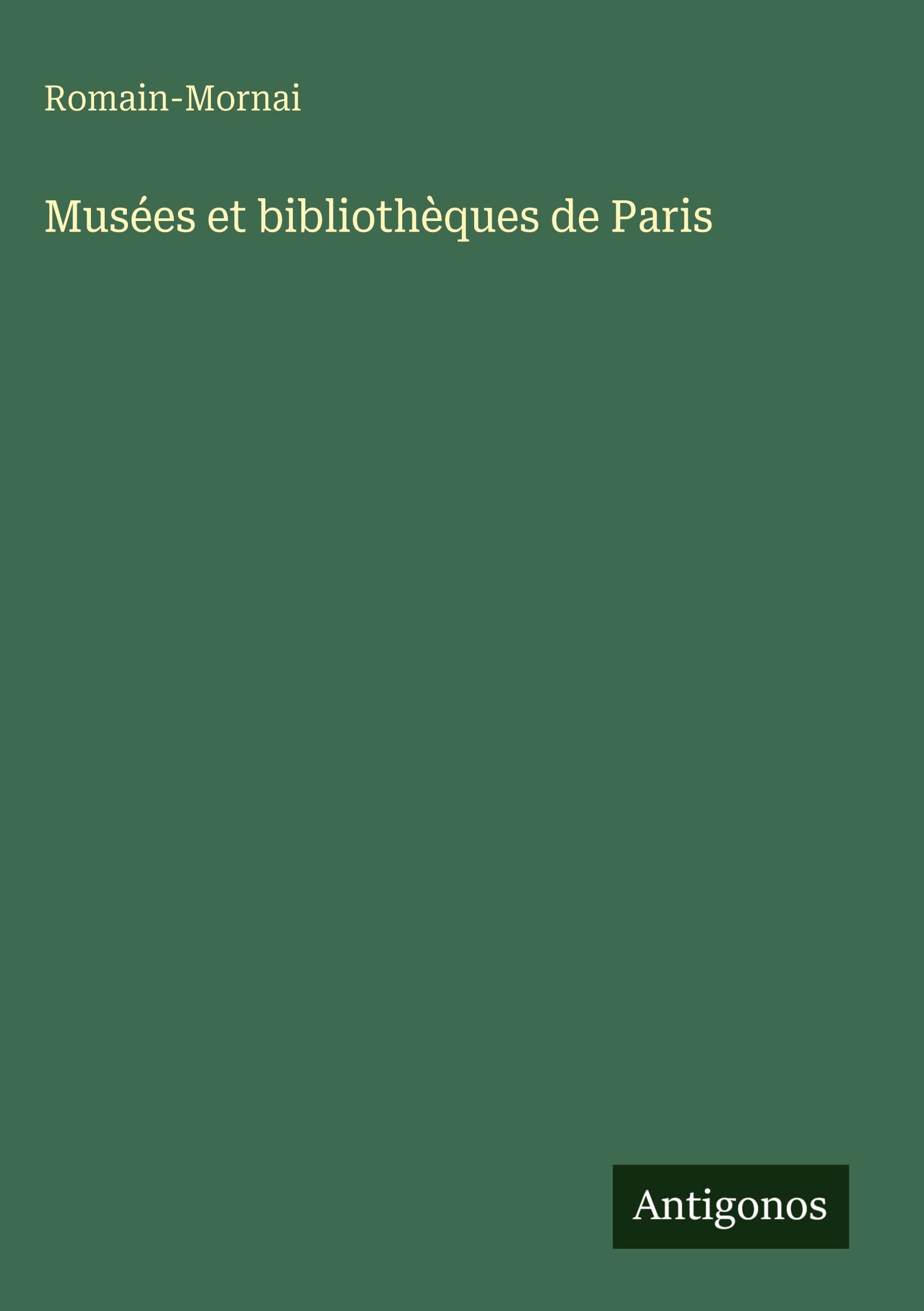 Musées et bibliothèques de Paris