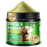 Dog Dental Powder-Teeth Cleaning Made Easy-Targets Tartar & Bad Breath-Safe for Large And Small Dogs-8 OZ,120-Day Supply