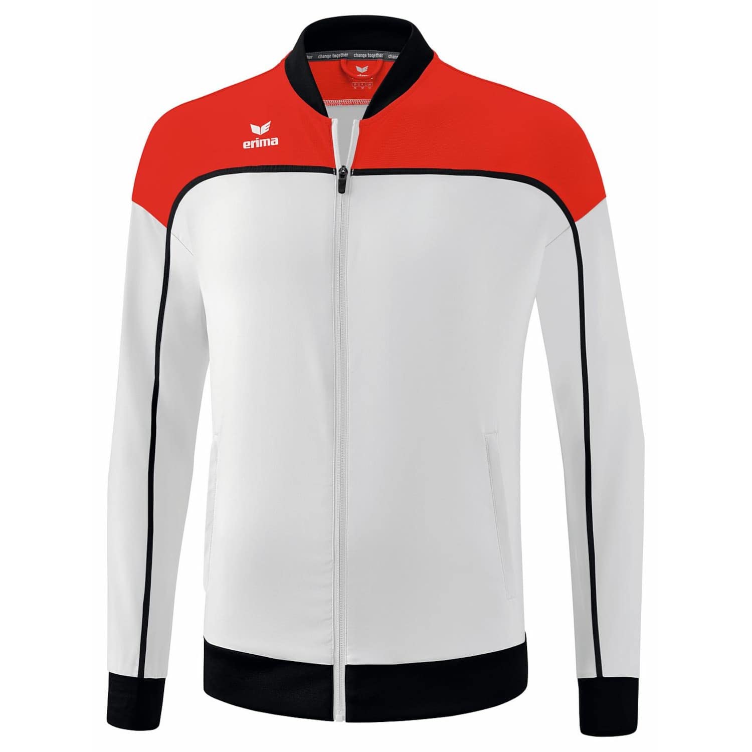 Erima Men's Change Functional Presentation Jacket, White/Red/Black, M
