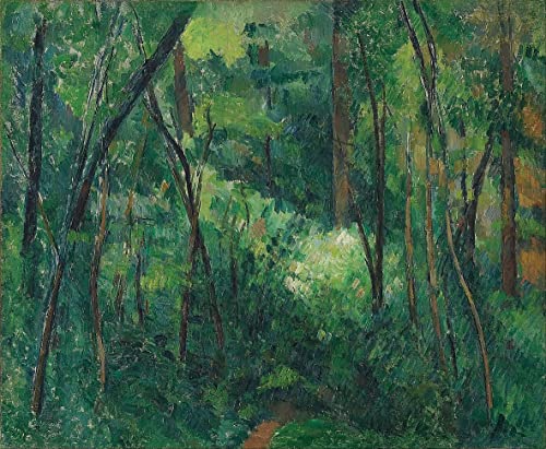 Art tableau intérieur forêt Paul Cézanne affiche impression 60x90