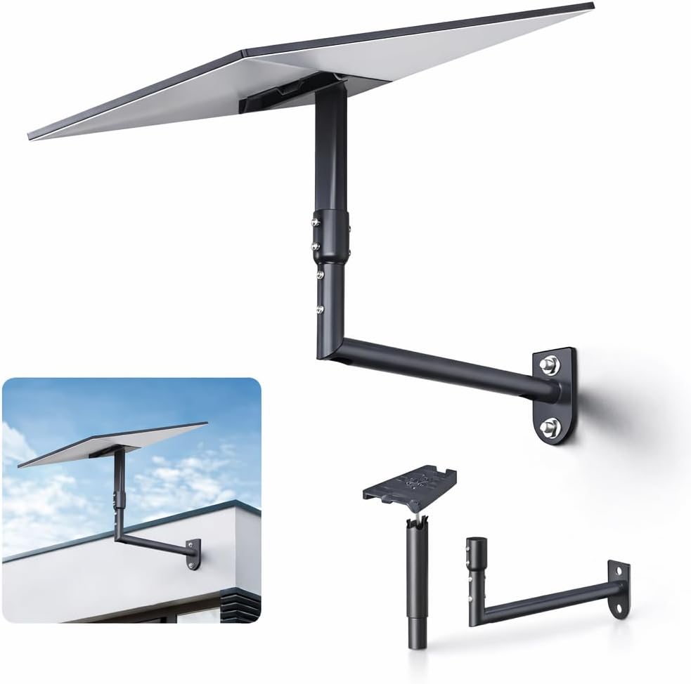 Starlink Roof Mount - Heavy Duty Alloy Steel Starlink Mounting Kit - Premium Easy Install Kit for Starlink Pole Mount - Starlink Wall Mount for Gen 3