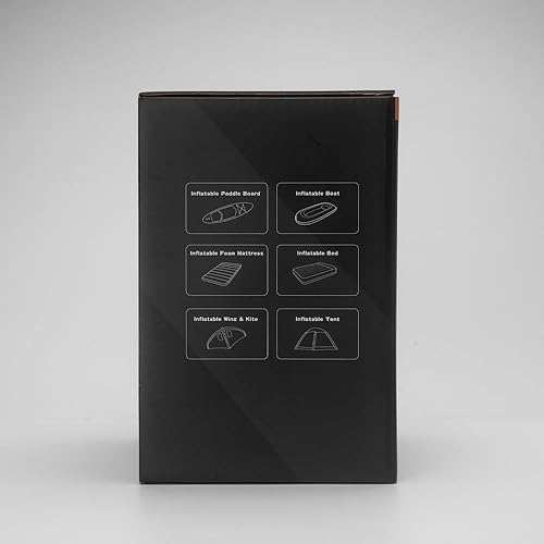 Miniatura 9 de AIRBANK Bomba eléctrica de tabla de remo de 20 PSI The Puffer Pro, bomba de SUP portátil, inflado de doble etapa y bomba de aire de apagado