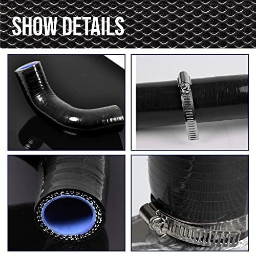 Miniatura 4 de Manguera de refrigeración de radiador de silicona roja compatible con Nissan Datsun 240Z 260Z 1970-1975