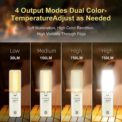 KLARUS CL2 Pro 14000mAh Super Large Capacity Camping Lights, Freefolding Rechargeable LED Camping Lantern, 750 Lumens, 8 Light Modes Great for Gift, Camping, Emergency Kits and Travel - Image 3