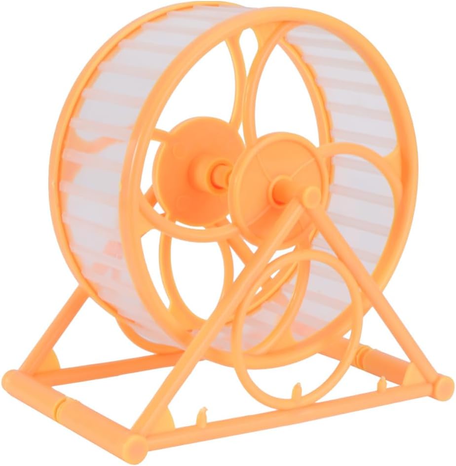 BESTonZON Silent Running Wheel for Small Pets Quiet Hamster Jogging Exercise Toy Cage Entertainment for Gerbils Squirrels Hedgehogs 5.91 Inch