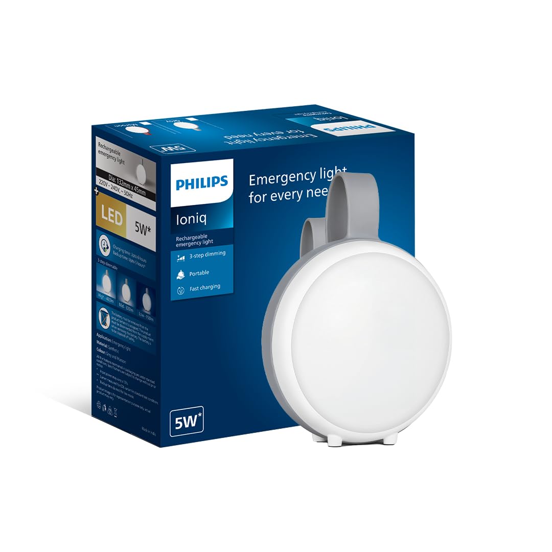 Philips Ioniq 5W LED Lantern – 3‑Step Dimming, Fast Charge