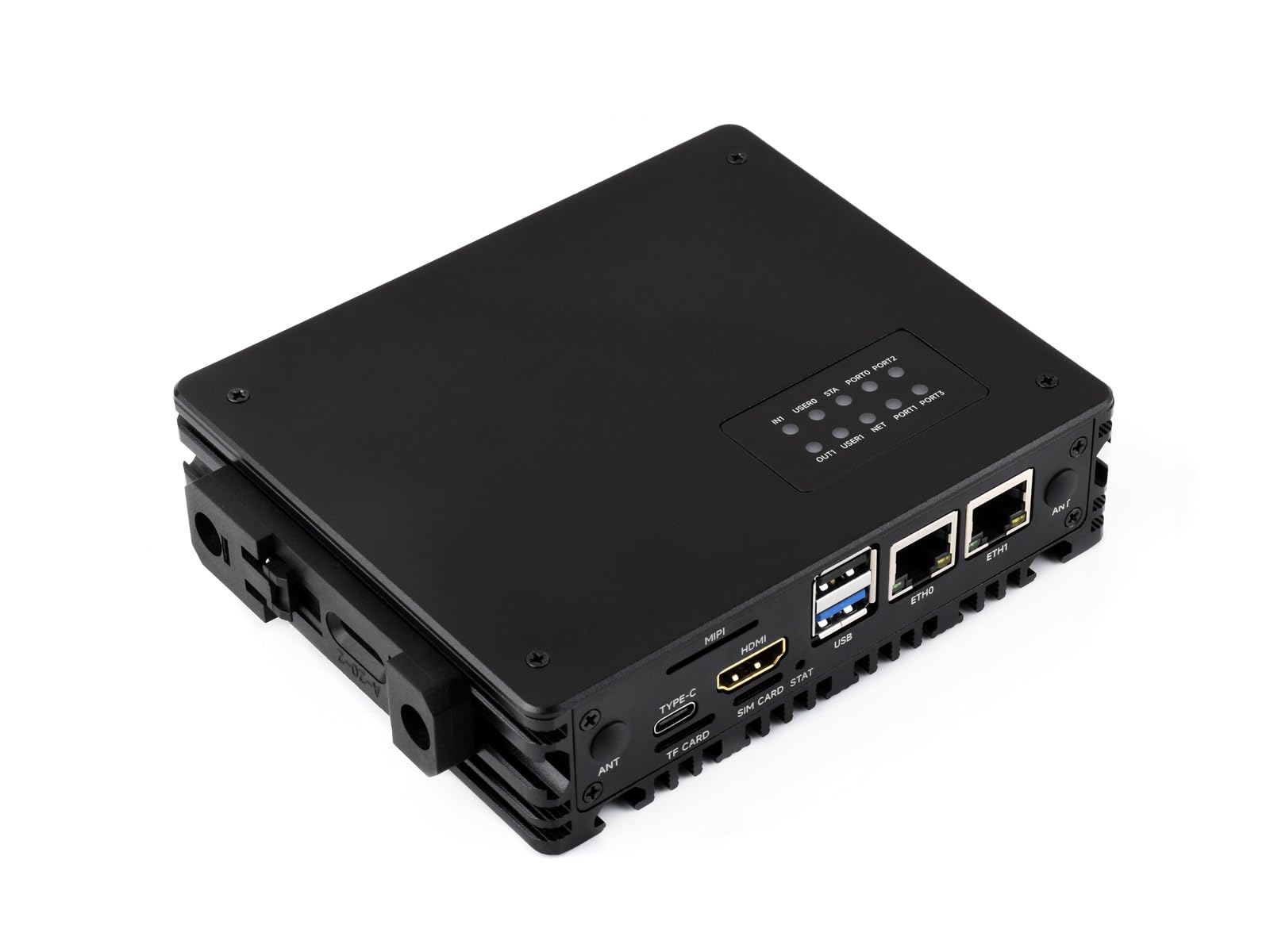 Waveshare Gigabit/2.5G Dual Ethernet Multi-Function Expansion Board Based on Raspberry Pi CM5 (NOT Included),RS485, 4G/5G Module and 4K Display Output, with Metal Case and Power Supply