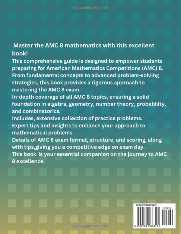AMC 8 Mastery: Complete Prep Guide for American Mathematics Competitions: AMC-8 Prep Guide for Middle School students, and Grade 6 to Grade 8 - Image 2