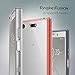 Ringke Fusion Compatible with Sony Xperia XZ1 Compact Phone Case Clear Minimalist Transparent PC Back TPU Bumper Drop Protection Scratch Resistant Natural Shape Protective Cover - Rose Gold