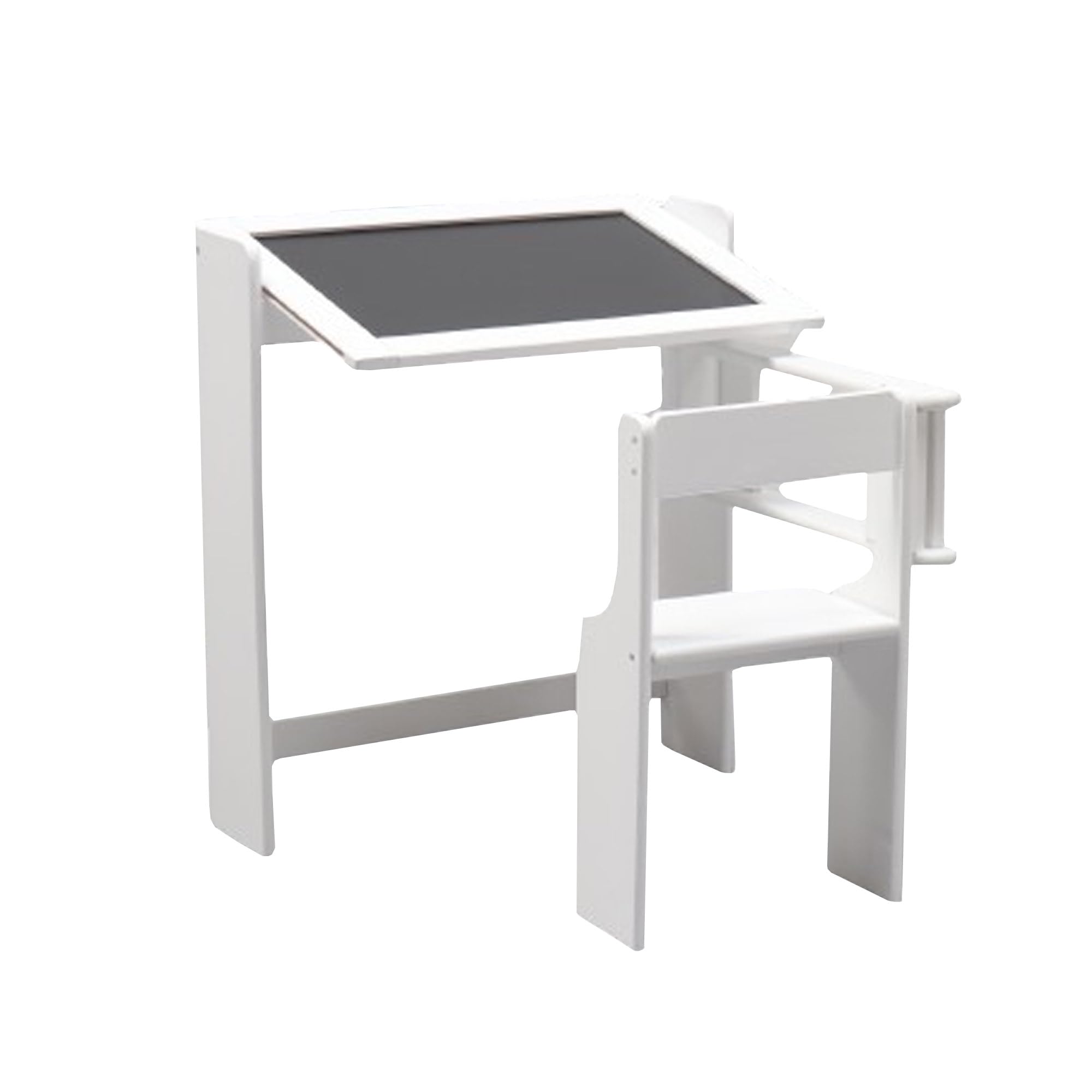 WELL HOME MOBILIARIO & DECORACIÓN Pupitre Pizarra Plegable Color Blanco, 67x68x65