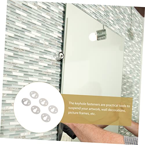 Image of DOITOOL Sets Keyhole Hangers Picture Frame Hangers Hanging Picture Frame Hanging Removable Hooks Pcs