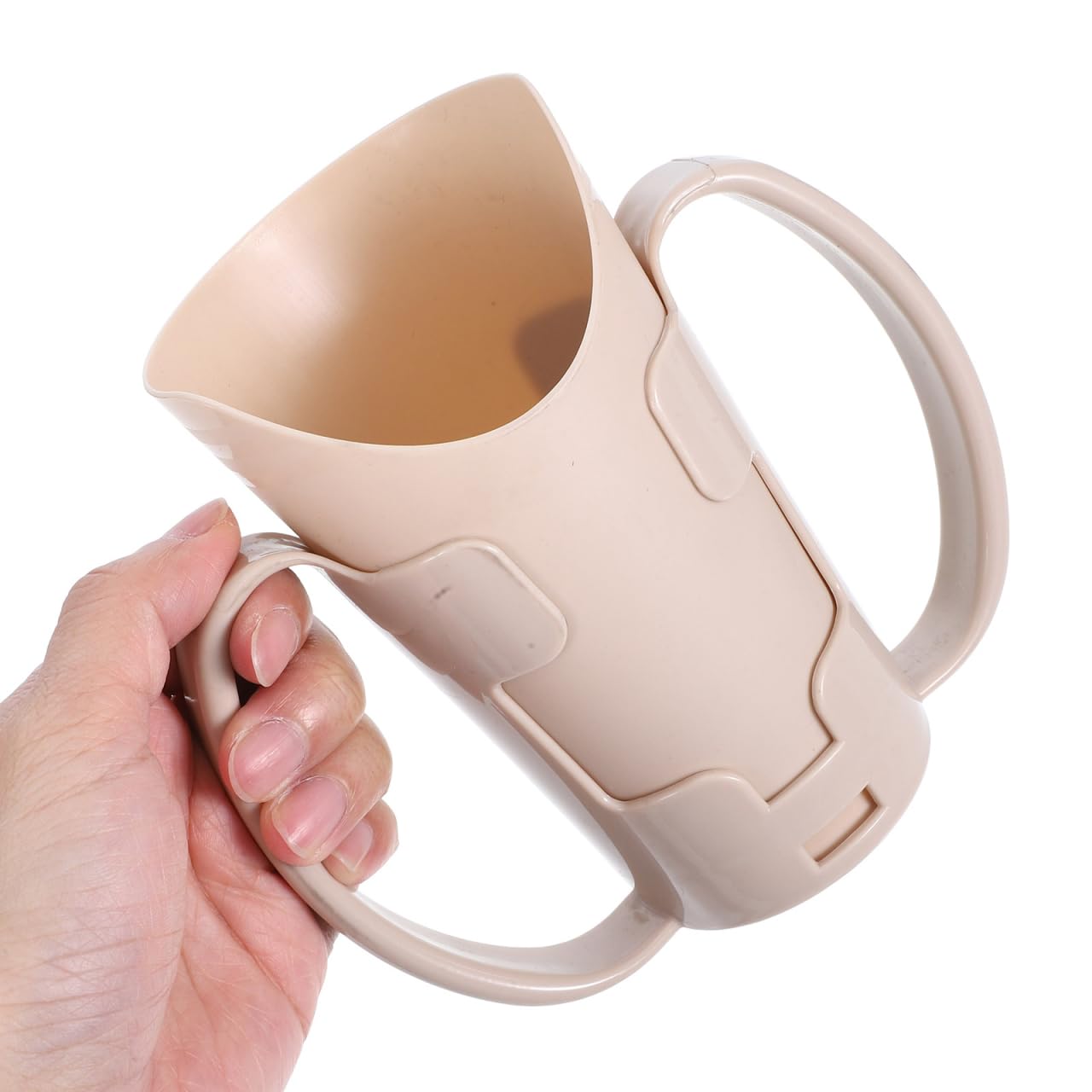 Hemobllo Lot De 2 Gobelets Découpés Pour Dysphagie Tasse À Boire Pour Personnes Âgées Avec 2 Poignées Position De Boisson Fixe Anti-Fuite Pour Hôpital Ehpad Et Domicile