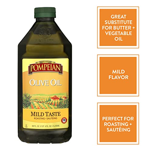 image for Pompeian Mild Taste Olive Oil, Perfect for Roasting & Sauteing, Natura