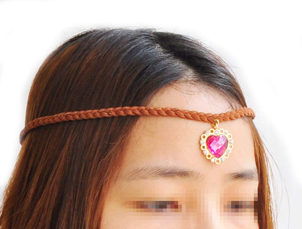 OIXYEY 1 x Indiase haarband in hippiestijl voor dames, Indiase