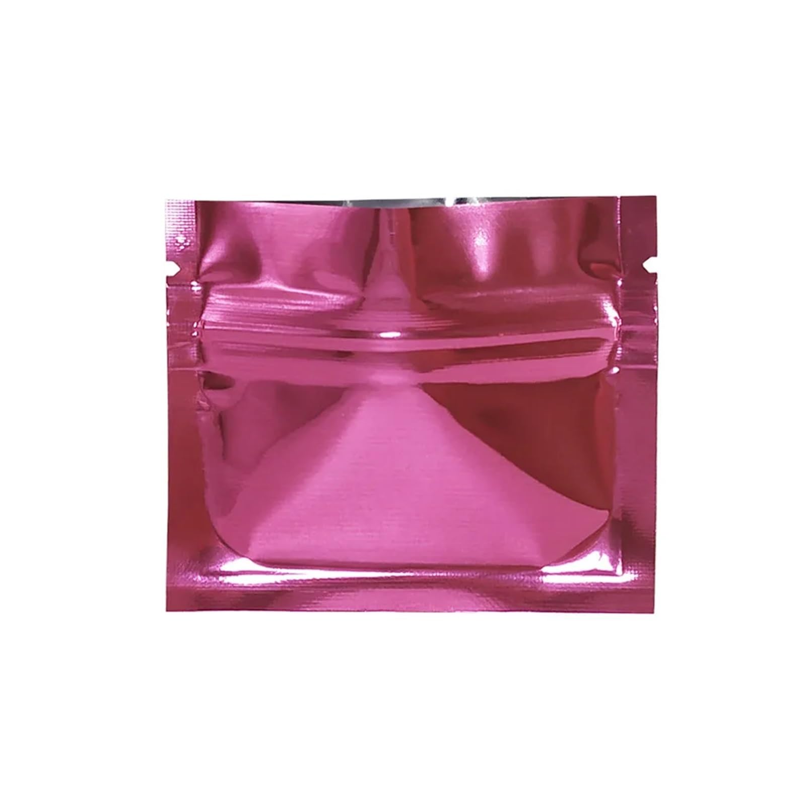 Torby z mylaru, Torebki Strunowe Z Folii Aluminiowej 100 Szt. 7,5 X 6,3 Cm Zgrzewane Wielokolorowe(Pink)