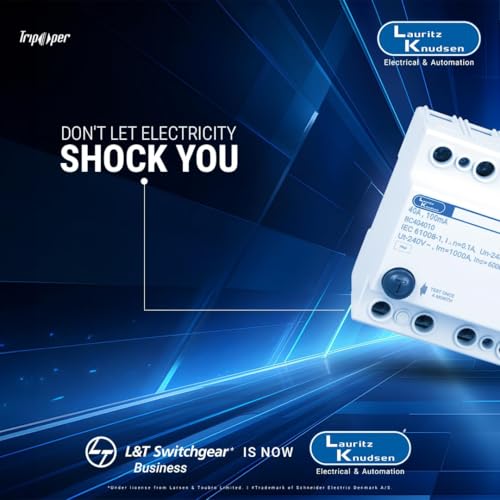 Image of Lauritz Knudsen (Formerly L&T Switchgear Business) India Earth Leakage Circuit Breakers (ELCBs) -2 Pole 40A 300mA | Pack of 1