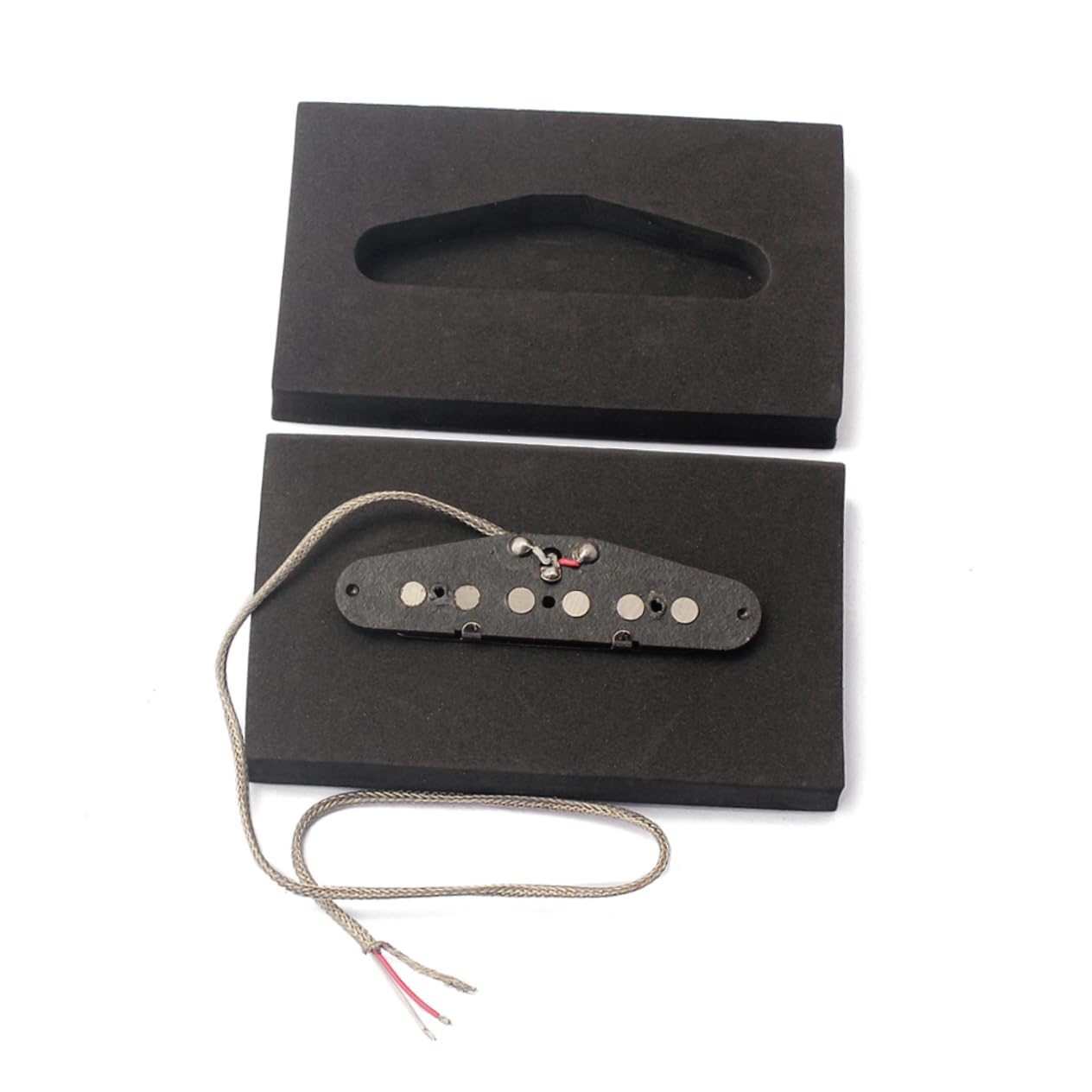 Pickup per Chitarra Elettrica Vintage Gma01 Set 5 Nero | 5 Magneti, Bobina in Fibra, Base in Rame, Sostituzione per Bassi e Strumenti Elettrici