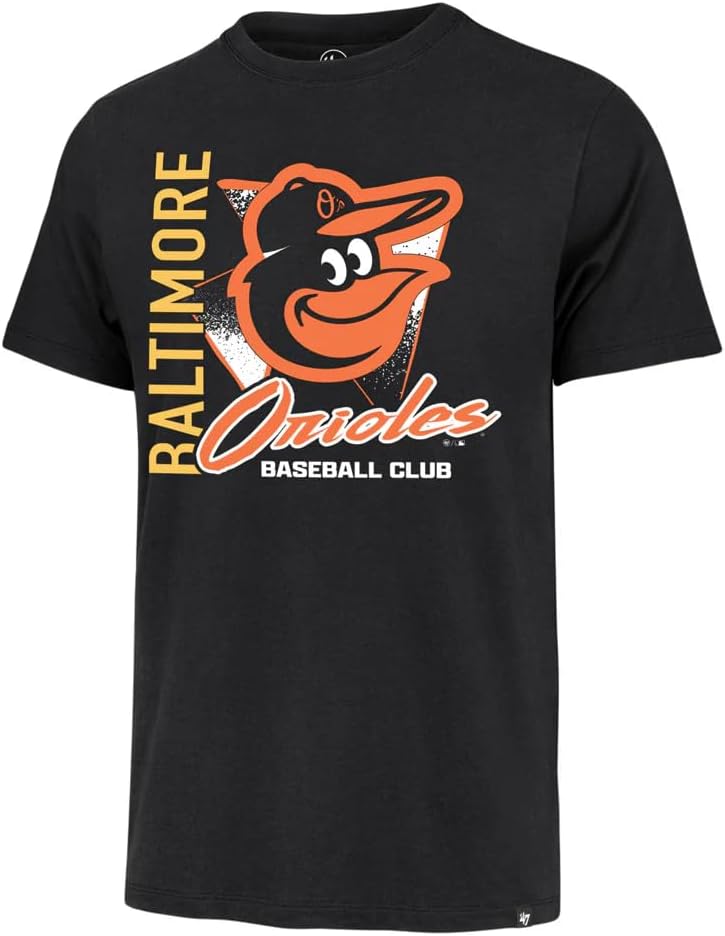 47 MLB Men's Official Side Arm Primary Logo Premier Franklin T-Shirt