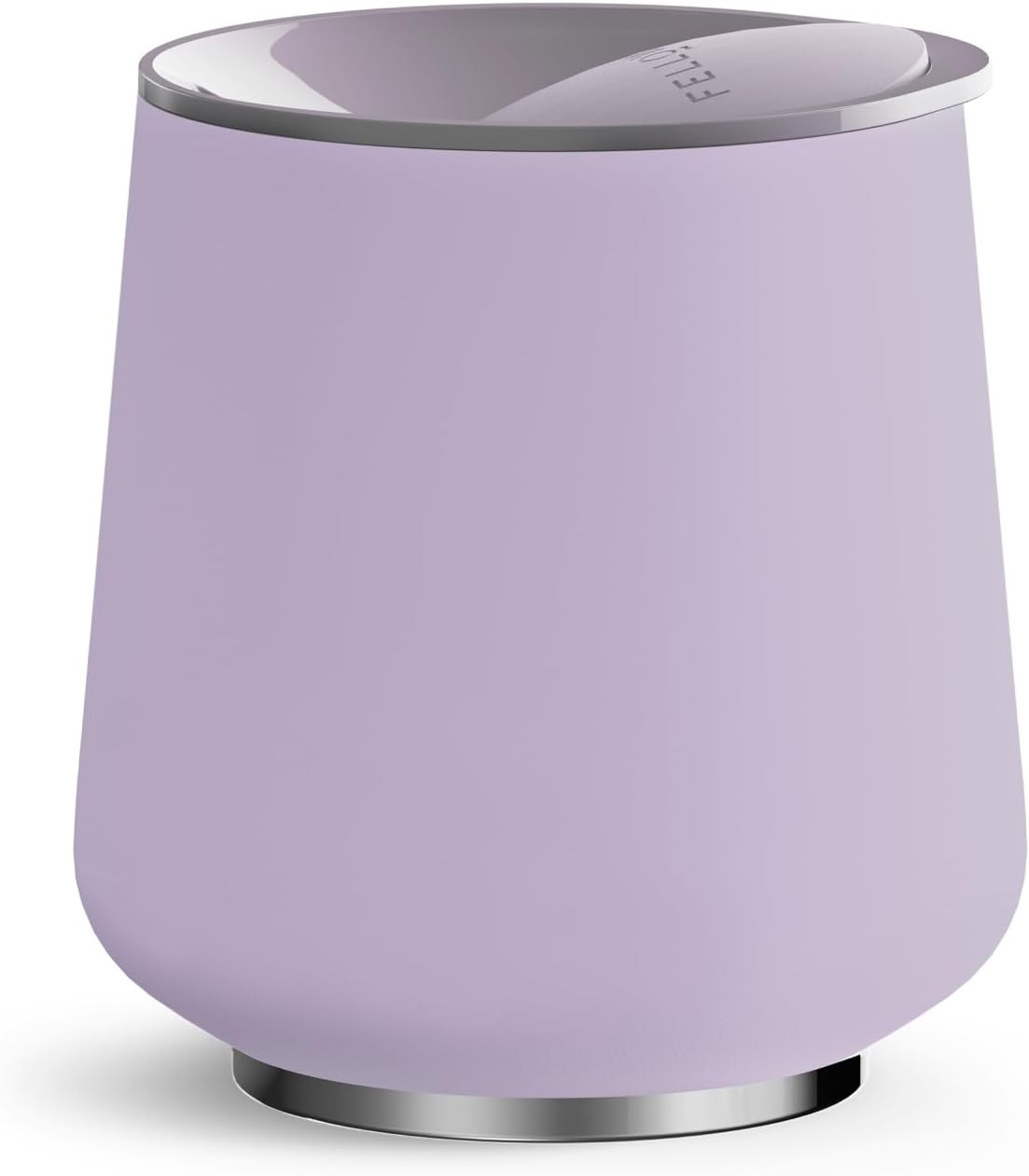 Fellow 12 oz Ruby Wine Tumbler - Insulated Stainless Steel Wine and Cocktail Tumbler with Ceramic Interior and Swivel Pebble Lid (Peri Twinkle)