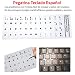 E-NUC Adhesivo Teclado Español (Letras de Botón, Impermeable, Resistente, para Portátiles, Ordenadores...