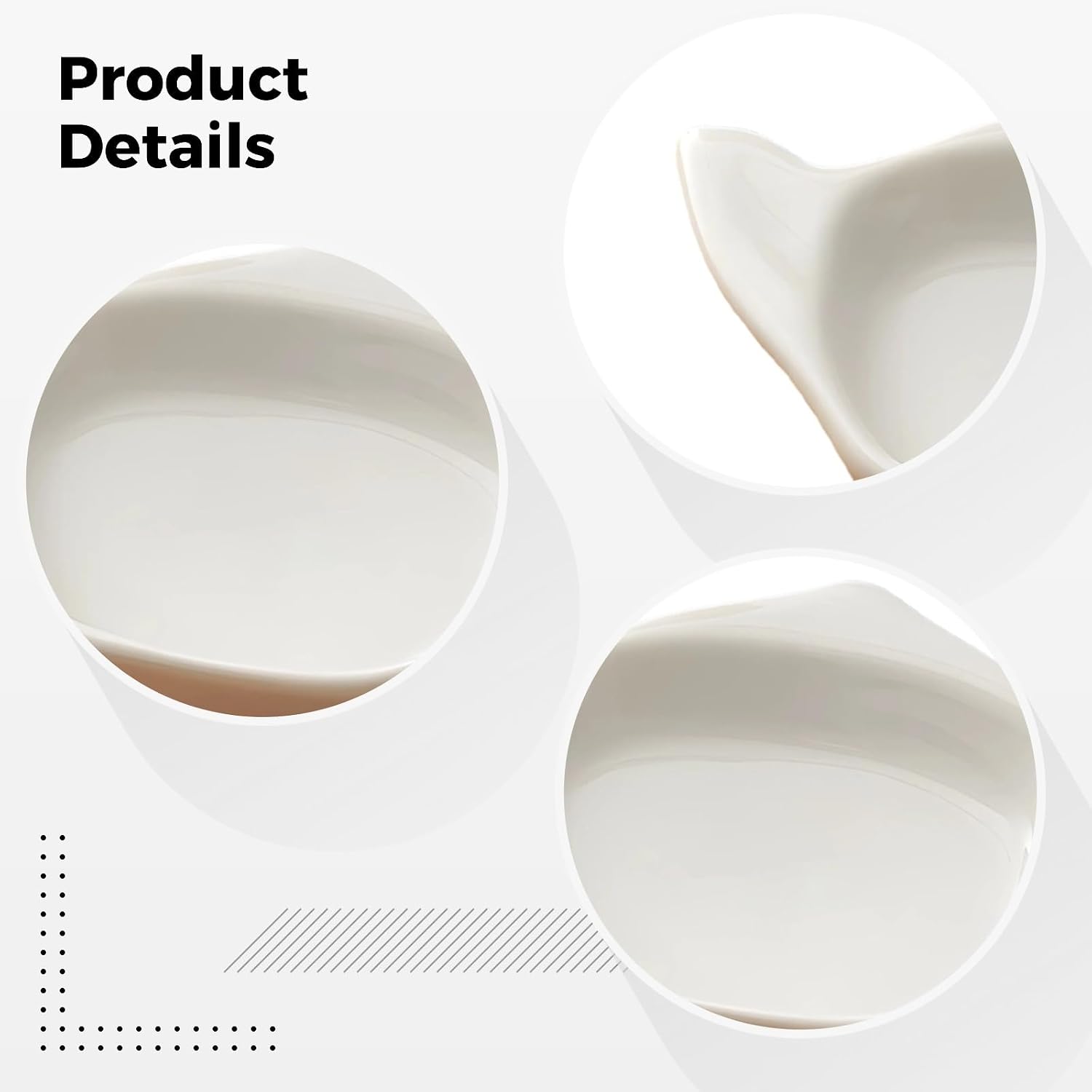 6 Pcs Ceramic Tea Bag Rest Set, Teapot Shape White Holder, Delicate Floral Plate, 4.6 x 2.9 in, Ideal for Coffee Bar and Wedding