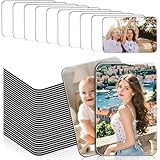 Múltiples usos: ya sea en frigoríficos, microondas, puertas de metal o pizarras blancas, gracias al potente imán, cada imán de sublimación es perfecto para el hogar, la cocina o la oficina. Los imanes en blanco para nevera también son prácticos para fijar notas, fotos o listas de la compra.