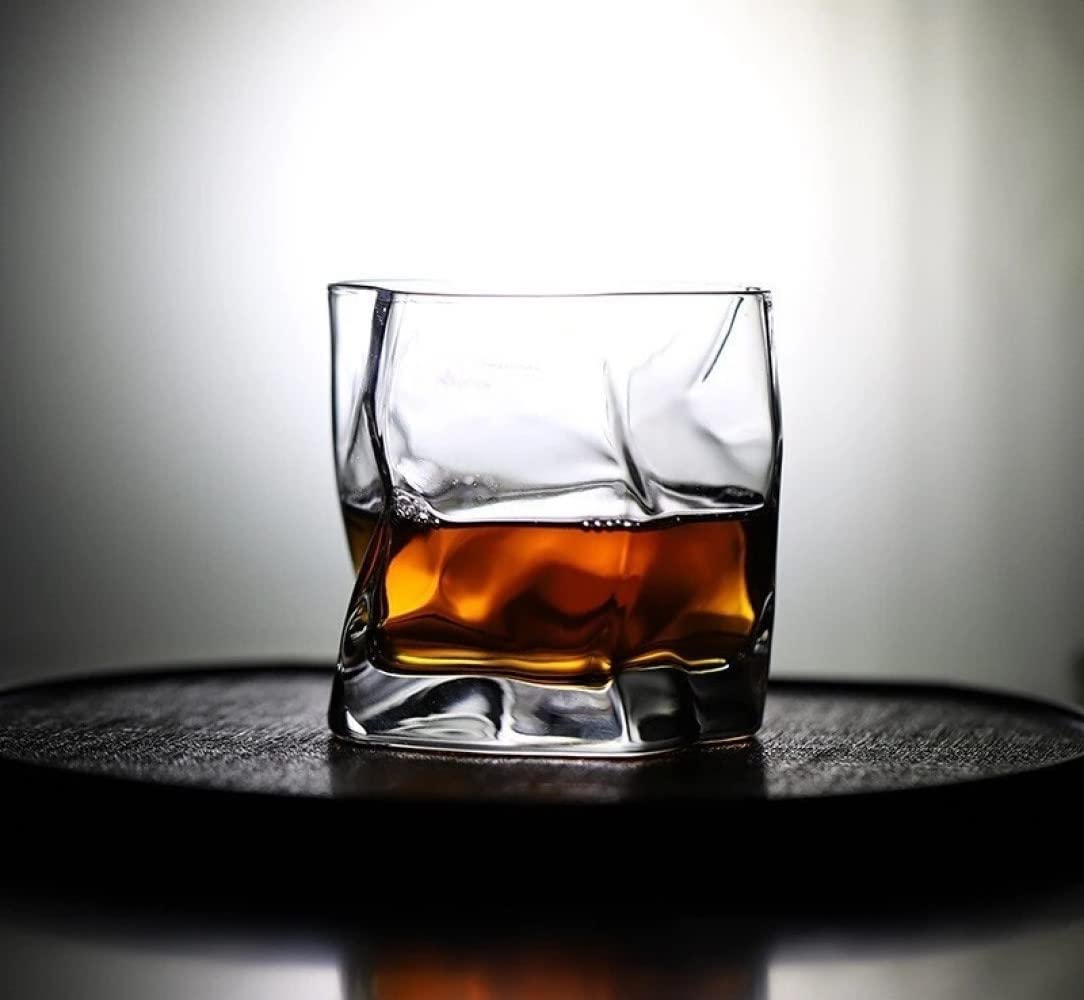 ROCKFORD Italian Premium Whiskey Glasses Set of 2, 300ML, Transparent, Old Fashioned Barware Tumbler for Scotch, Vodka, Bourbon, Liquor, Cocktail, Square Crystal Glass for Stylish Drink Presentation — Amazon image 15