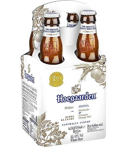 Hoegaarden Wheat Beer Bottles 4 x 330ml