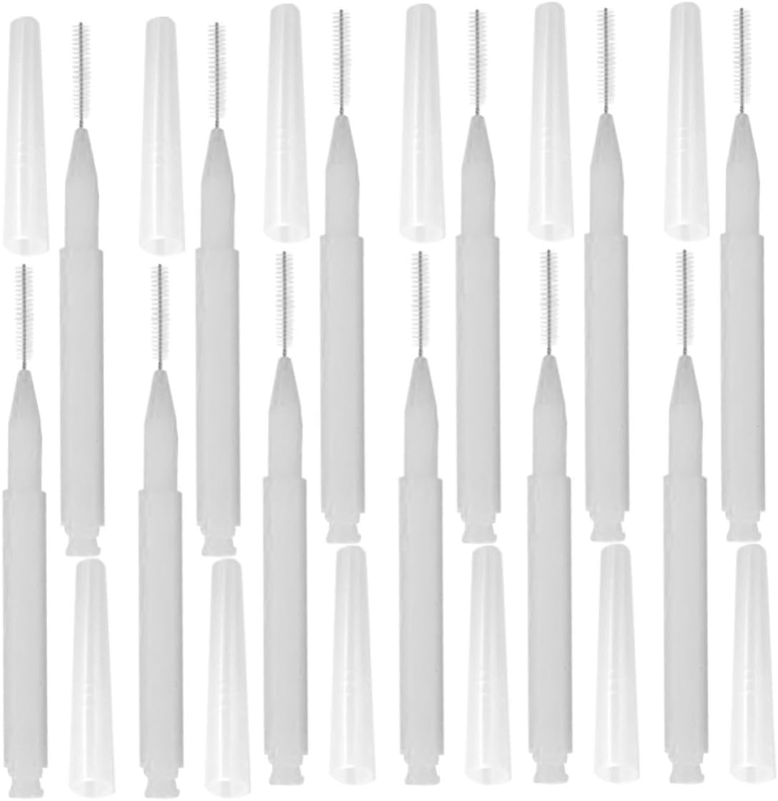 20pcs Shower Head Cleaning Brush with Pick, Portable Nylon Plastic