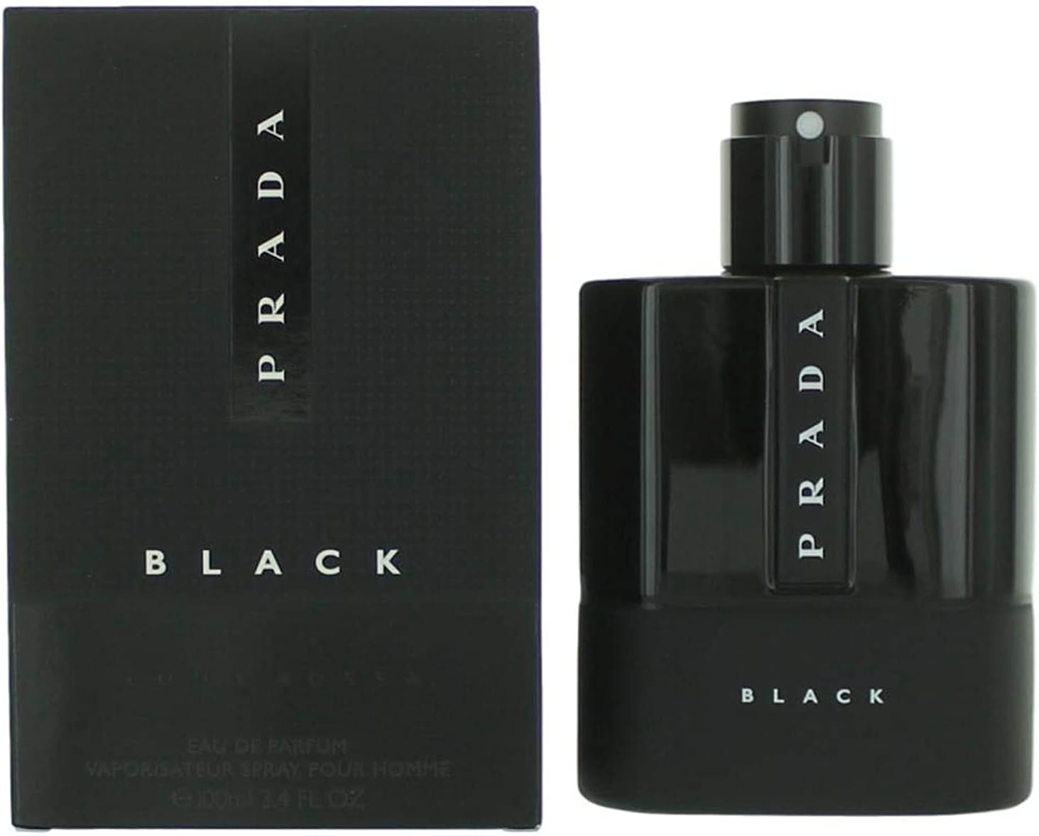 Prada Luna Rossa Black by Prada for Men Eau De Parfum Spray, 3.4 Ounce